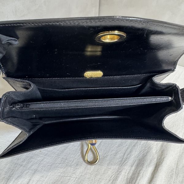 Gucci Vintage Lizard Leather Shoulder Bag 黑色蜥蜴皮單肩包 