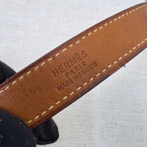 Hermes 麂皮拼皮革托特包 