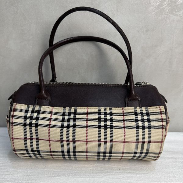 Burberry 經典格紋圓筒包 