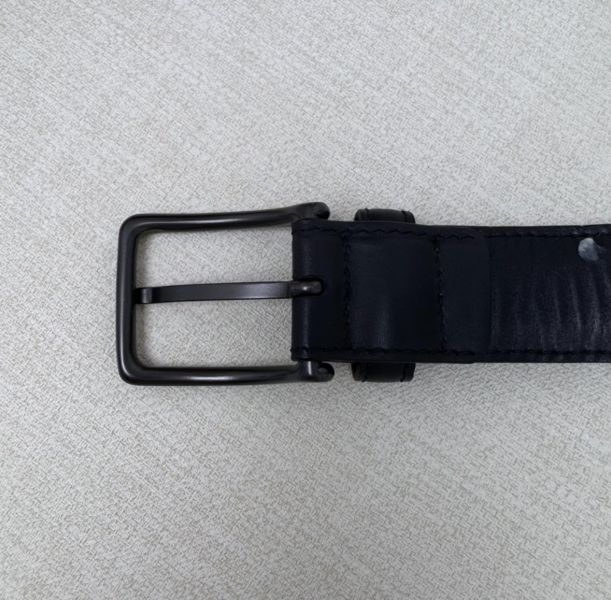 Bottega Veneta 黑頭 黑編織 皮帶 腰帶 