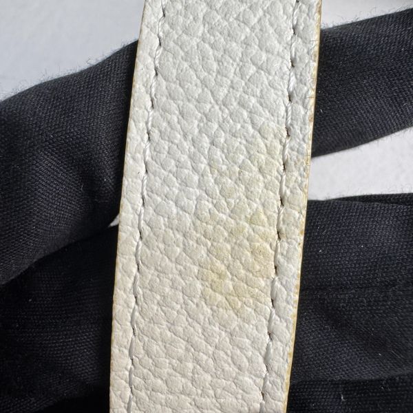 Saint Laurent (YSL) 復古白色皮革肩背包 腋下包 