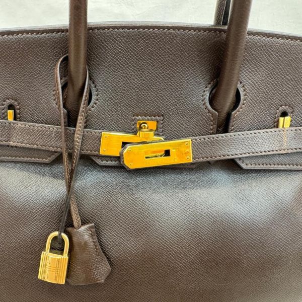Hermès Birkin 柏金包 35 深巧克力色 