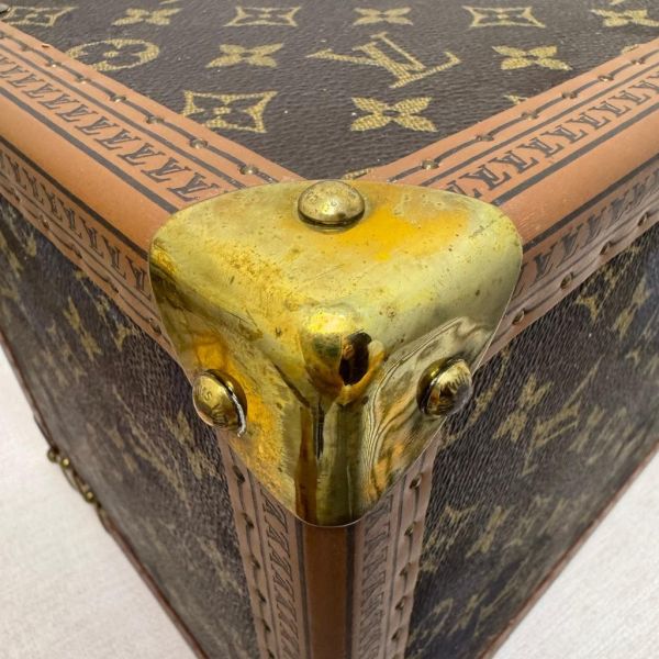 Louis Vuitton 古董老花硬殼手提化妝箱 