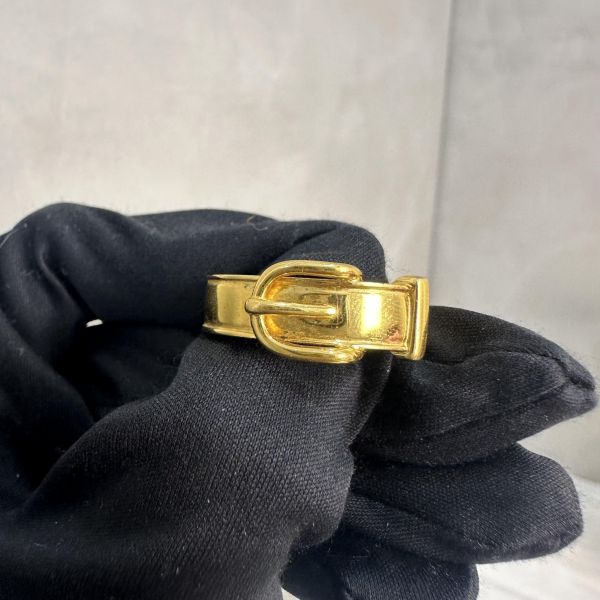 Hermes 中古 金色腰帶絲巾環 
