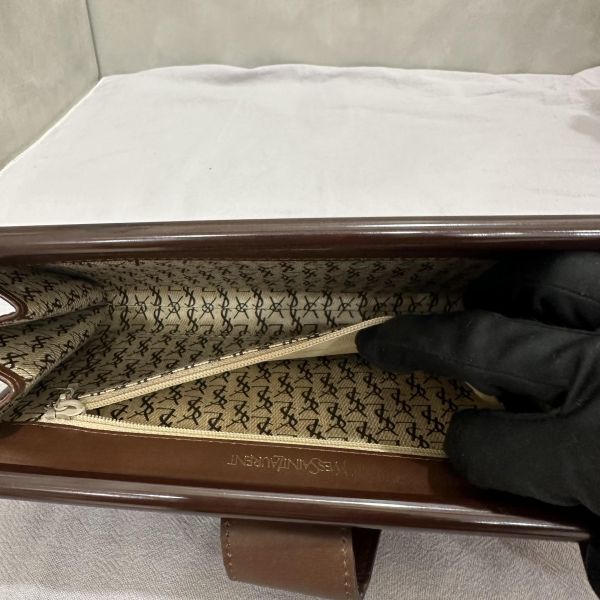 Yves Saint Laurent 古董鴕鳥腿皮革手拿包 
