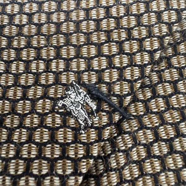 Burberry 棕紅 網格小刺繡 領帶 領結 （中古） 