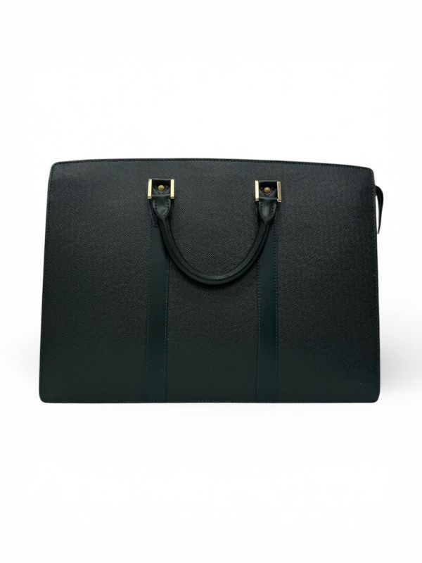 LV 綠色全皮公文包 