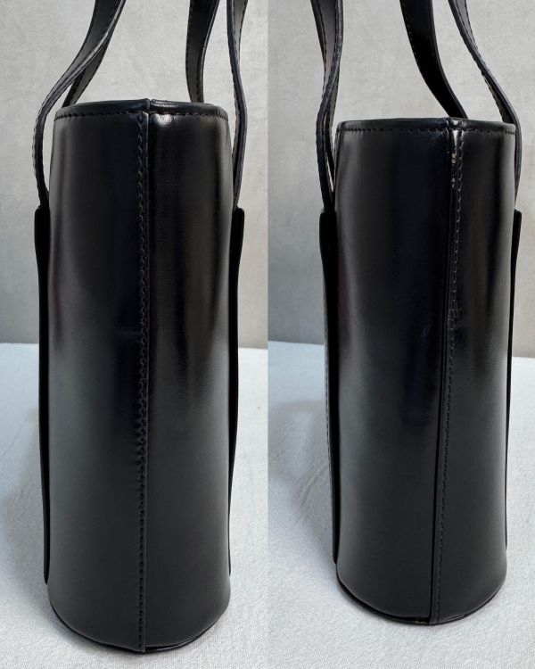 LOEWE 黑色皮革復古小托特包 / 手提包* 
