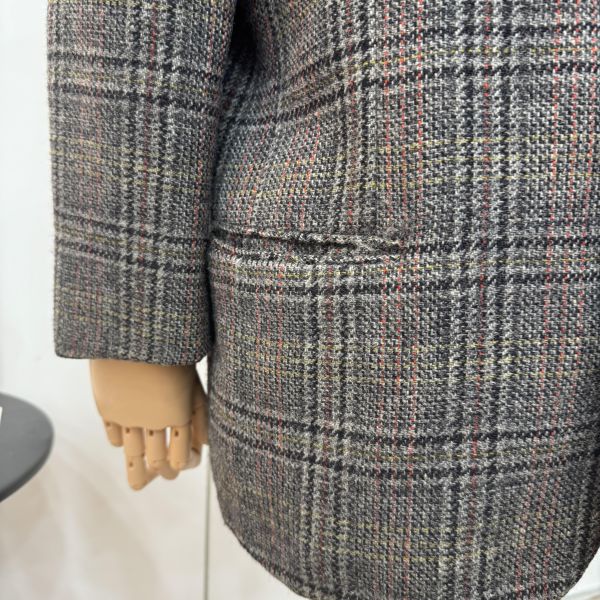 Dior 復古格紋女士西裝外套 