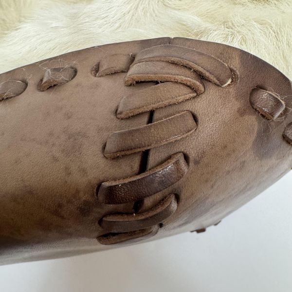 VALENTINO白色毛絨單肩包 