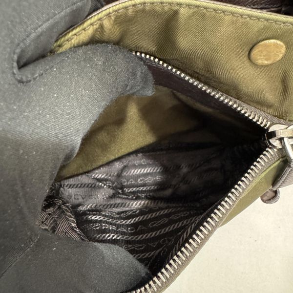 Prada 普拉達 Archive 尼龍皮革拼接郵差包 