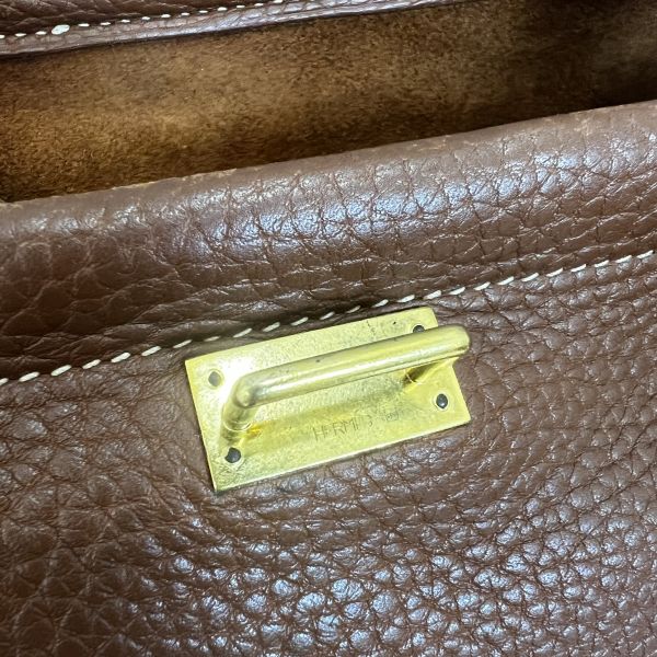 Hermès 金棕手袋 