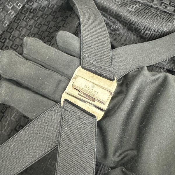 Gucci 黑色尼龍拉桿行李箱 