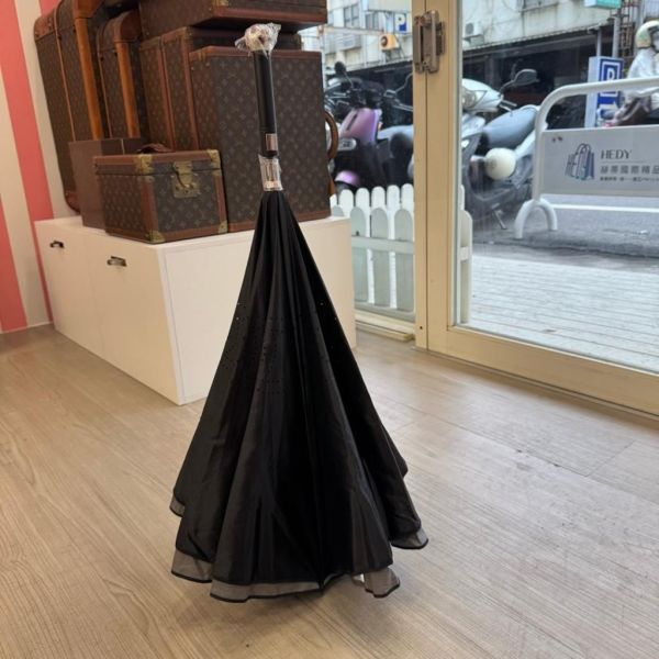 Chanel 黑色反向收納傘 