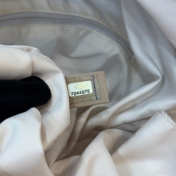 Chanel 大號奶茶色冰格旅行袋 