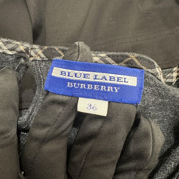 Burberry 巴寶莉 拼接黑灰連身裙 藍標 