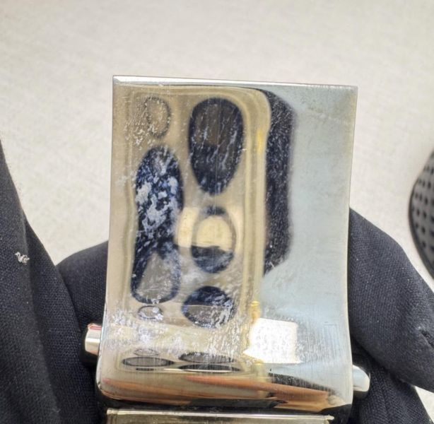 Prada 銀頭 洞洞皮革 皮帶 腰帶 