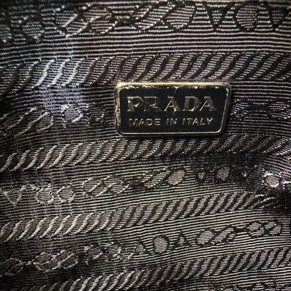PRADA Tessuto 菱格紋尼龍化妝包手拿包* 