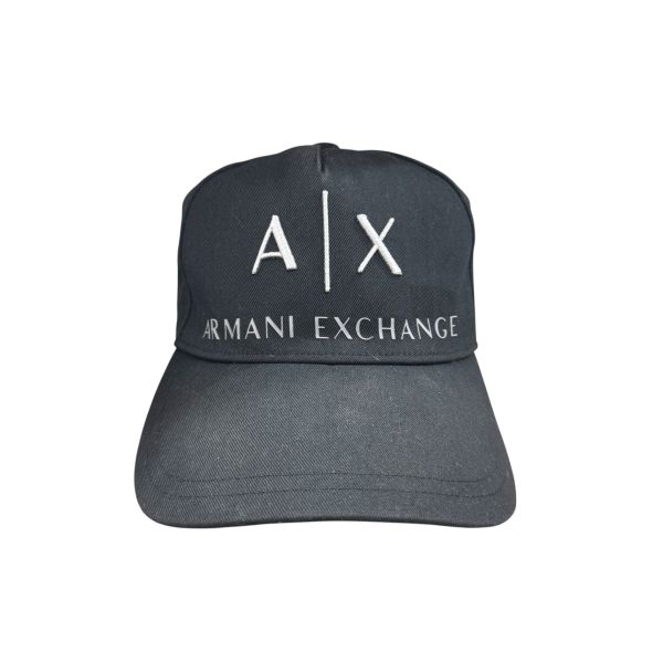 Armani 英文字母 黑色棒球帽 