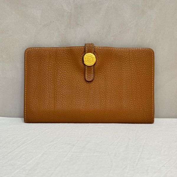 Hermès Dogon long Wallet 手包長銀包 金棕 