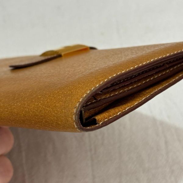 Hermès 駝色長夾 