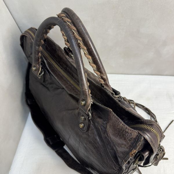 Balenciaga Le City 黑色機車包 