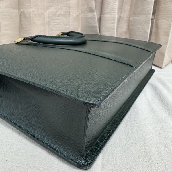 LV 綠色全皮公文包 