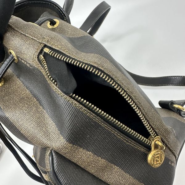 Fendi Pequin 條紋背包 