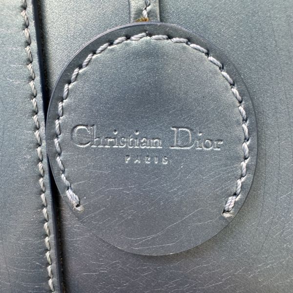 Dior 迪奧 漆皮水藍色手提包 