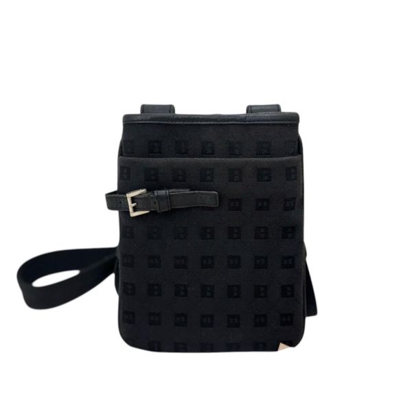BALLY 黑色帆布背包 