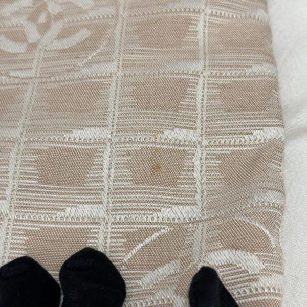 CHANEL 奶茶色冰磚手提包 