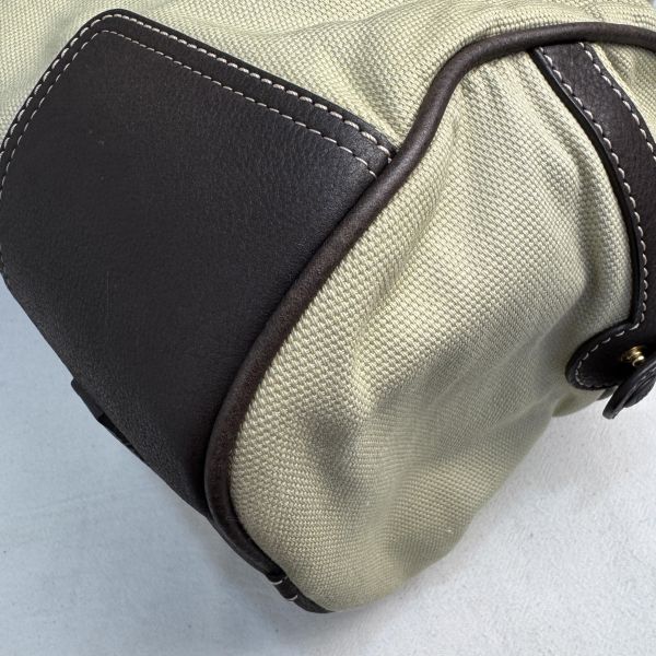 LOEWE Anagram 帆布皮革拼接波士頓包/手提包 