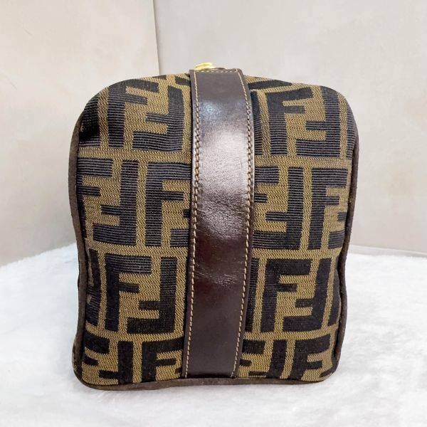 Fendi 經典雙F老花緹花大號帆布飯盒包 