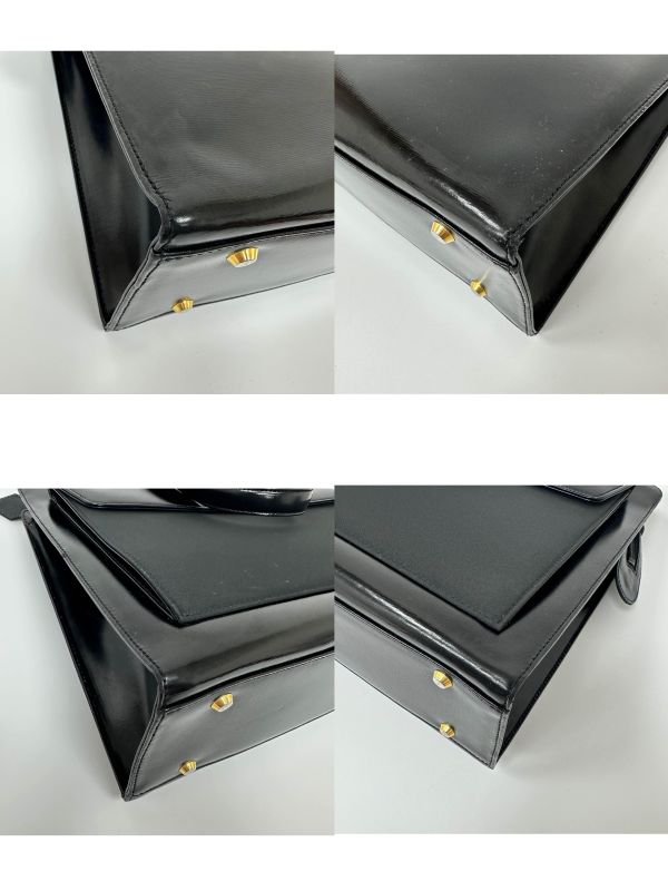 YSL 聖羅蘭 黑色皮革托特包 