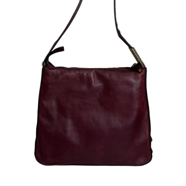 Celine 酒紅色單肩包 