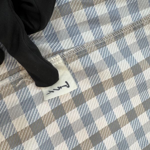 Dior 藍灰格紋襯衫 