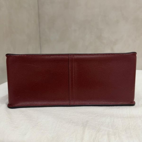 Hermès whitebus 酒紅手提托特包 