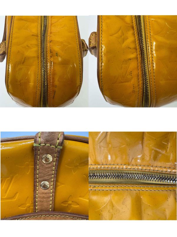 Louis Vuitton路易威登 芥末黃漆皮系列 手提包 