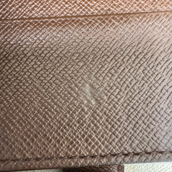 Louis Vuitton 棋盤格拉鏈零錢包兩折短夾 