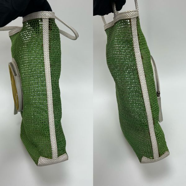 (出清特惠)Chanel 綠色網球網兜單肩包 