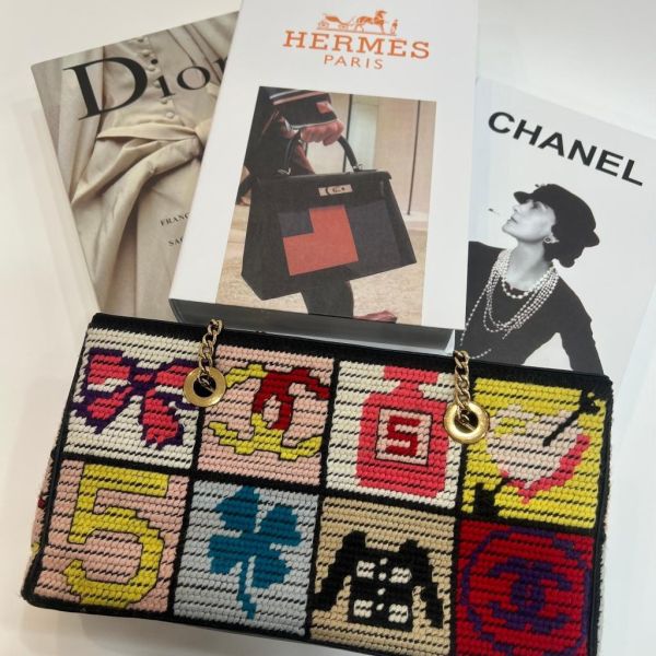 Chanel 復古毛呢鏈包 