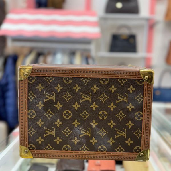 Louis Vuitton 古董老花硬殼手提化妝箱 