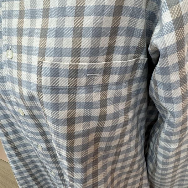 Dior 藍灰格紋襯衫 