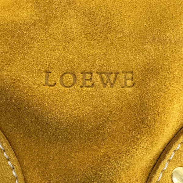 Loewe 黃色絨面革 (Suede) 手提包 