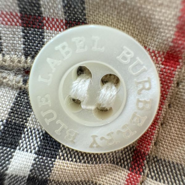 Burberry 七分袖格紋襯衫 
