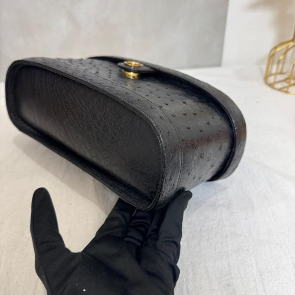 BALLY 鴕鳥皮手提化妝包 