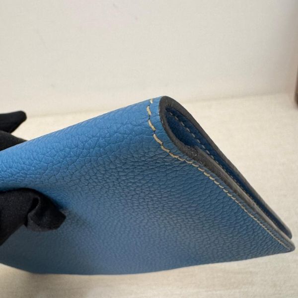 Hermès Béarn Wallet 藍色長夾 