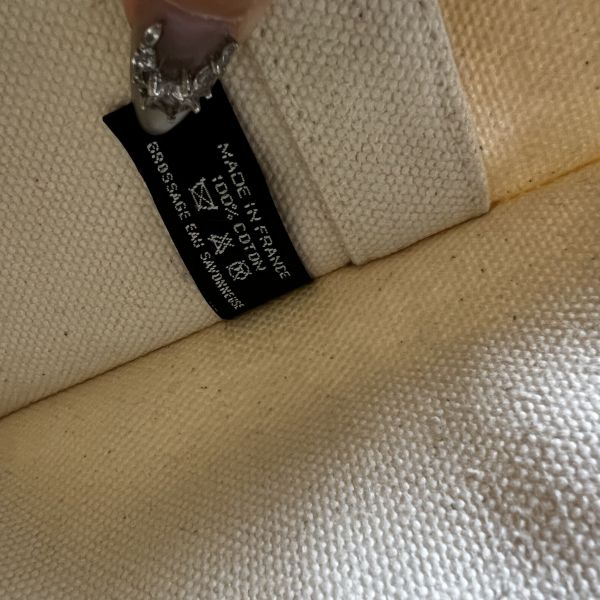 Hermès 帆布青蘋果綠手提包 