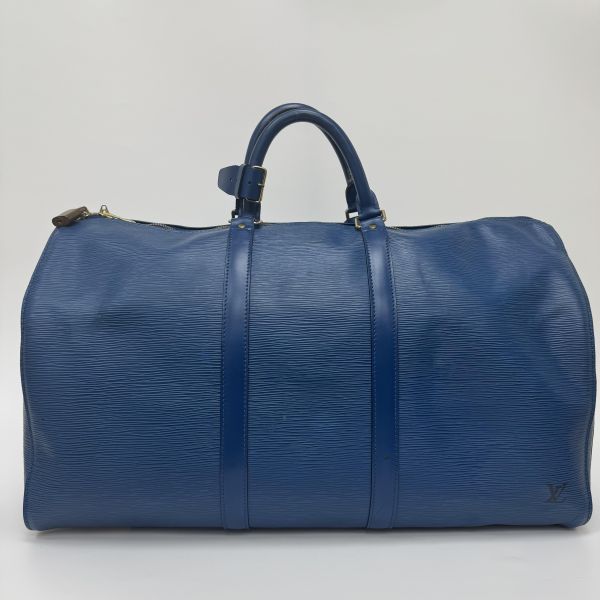 Louis Vuitton Keepall 50藍色旅行袋 
