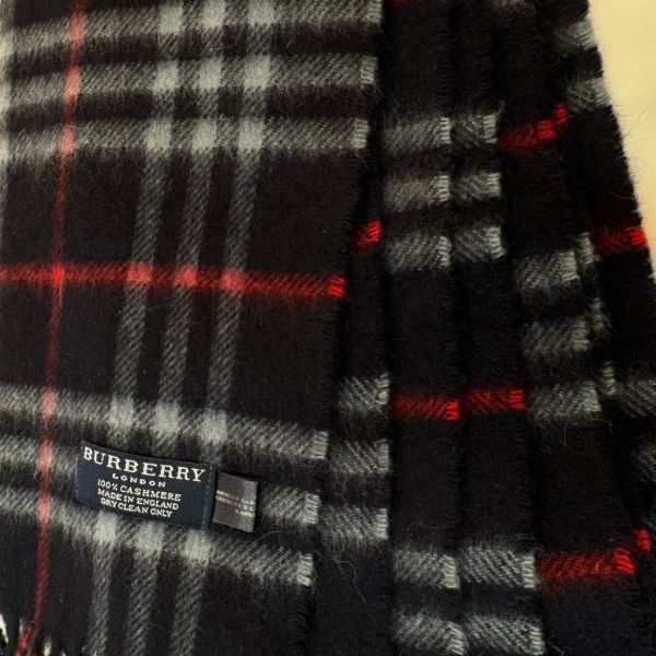 Burberry 藍格圍巾 